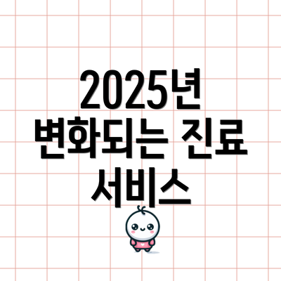 2025년 변화되는 진료 서비스