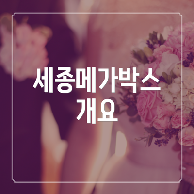 세종메가박스 개요
