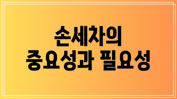손세차의 중요성과 필요성