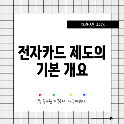 전자카드 제도의 기본 개요