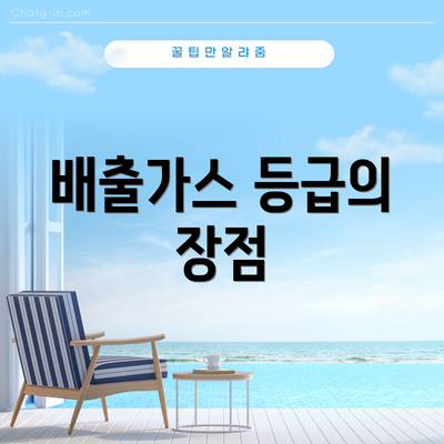 배출가스 등급의 장점