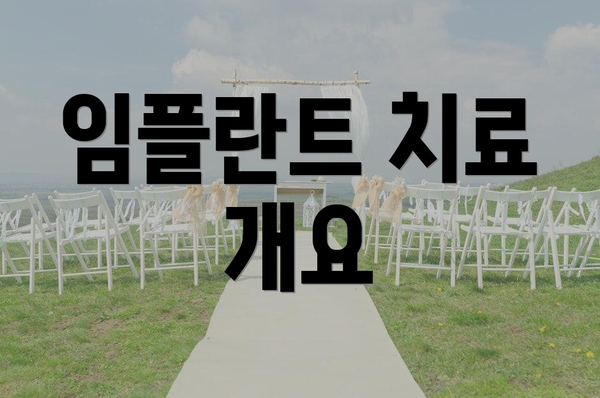 임플란트 치료 개요