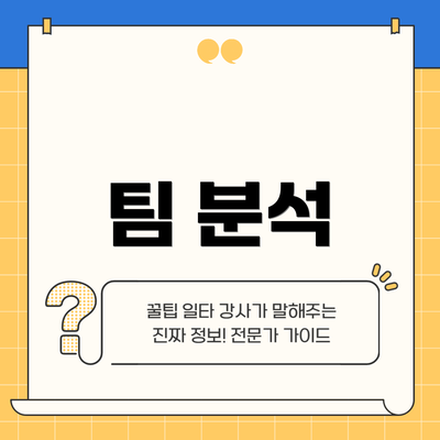 팀 분석